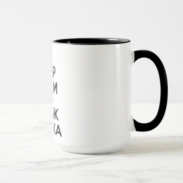 Mug Maintenez vodka calme et de boissons (Droite)