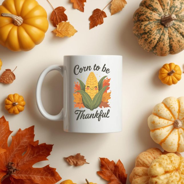 Mug Maïs à Remercier - Maïs en Épi de Thanksgiving (Créateur téléchargé)
