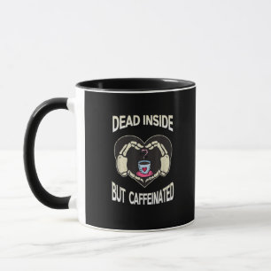 Mug Mais Café Café Squelette Mains Coeur