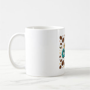 Mug Mais d'abord Café Rétro Typographie Art de Haricot