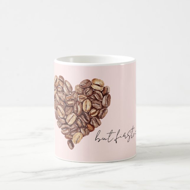 Mug Mais d'abord, Coffee Beans Heart  (Centre)