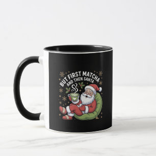 Mug Mais d'abord Matcha puis Père Noël les amoureux de