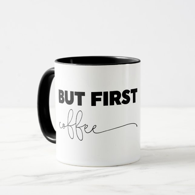 Mug Mais la première typographie du café (Devant gauche)