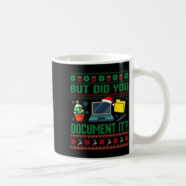 Mug Mais l'avez-vous fait drôle Bureau Noël Pull Ugly  (Droite)