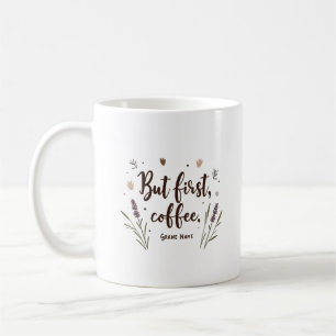 Mug Mais Premier café Floral Cute Minimaliste Personno
