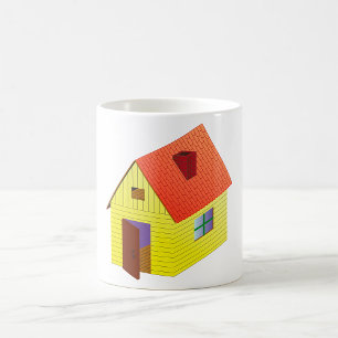 Mug Maison à granges jaunes