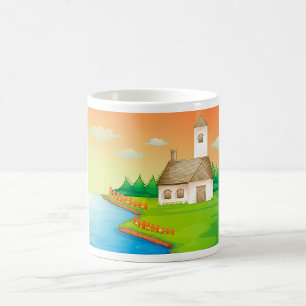 Mug Maison Au Bord De La Rivière