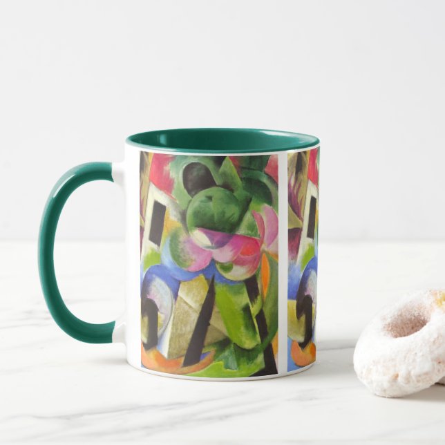Mug Maison avec des arbres par Franz Marc, Beaux-arts  (Avec donut)