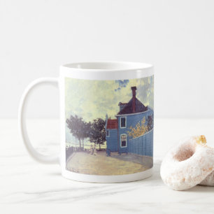 Mug Maison bleue à Zaandam par Claude Monet