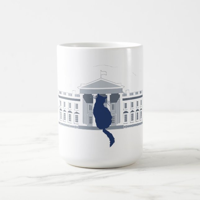 Mug Maison Chat USA Maison Blanche Chat Lady Coffee Mu (Centre)