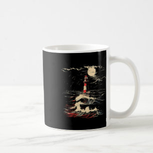 Mug Maison de bord de mer avec phare voile plage batea