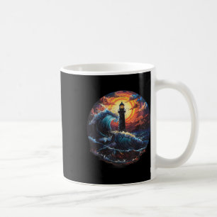 Mug Maison de bord de mer phare voile mer bateau lumiè