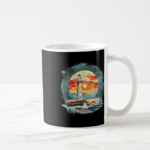 Mug Maison de bord de mer voile phare bateau plage
