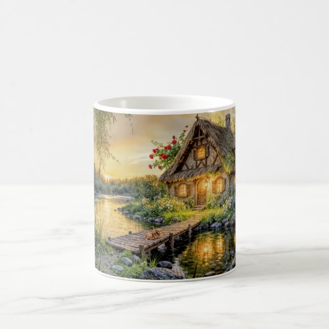 Mug Maison de campagne au bord de la rivière au couche (Centre)
