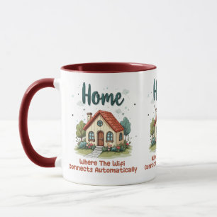 Mug Maison de campagne cosy Art de maison fantaisiste