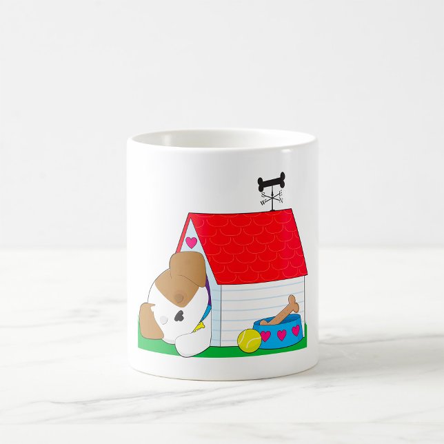 Mug Maison de chien pour chiot endormi Chien de compag (Créateur téléchargé)