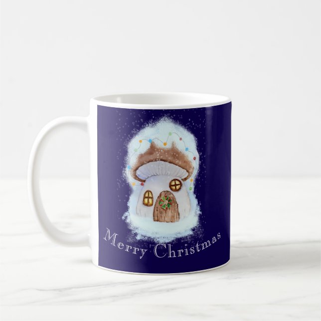 Mug maison de fée de Noël (Gauche)