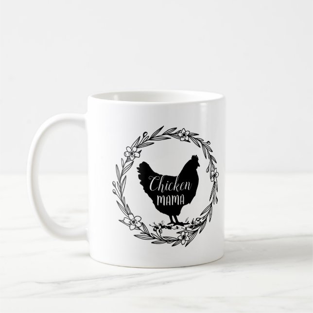 Mug Maison de ferme moderne Chicken Mama (Gauche)