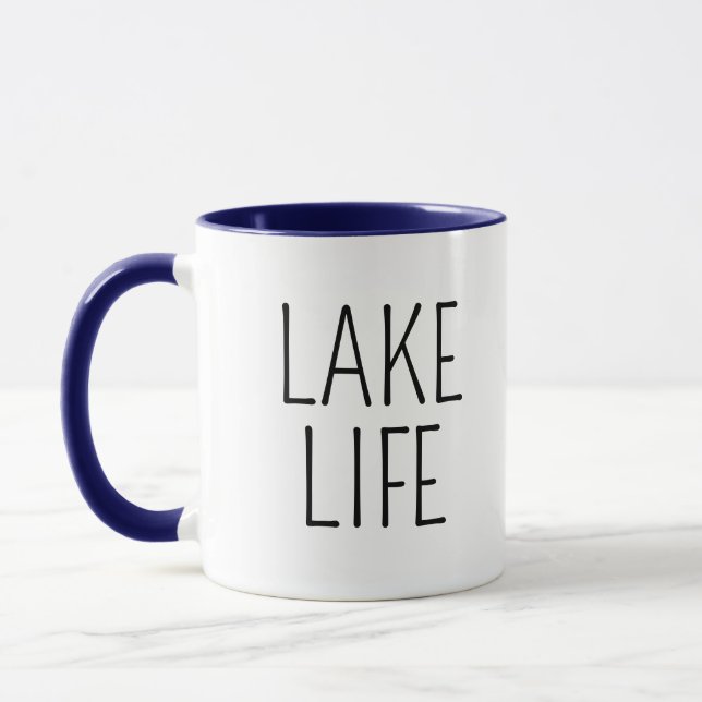 Mug Maison de lac Chic Rustique Vie de lac (Gauche)