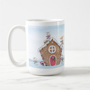 Mug Maison de pain d'épices Patinage sur glace Animaux