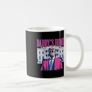 Mug Maison de papa Maison Blanche Pink Trump élection
