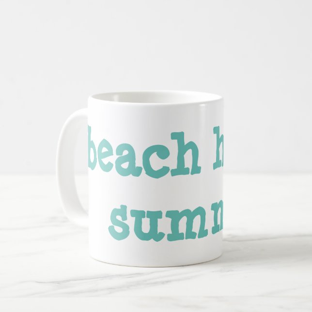 Mug maison de plage d'été (Devant gauche)