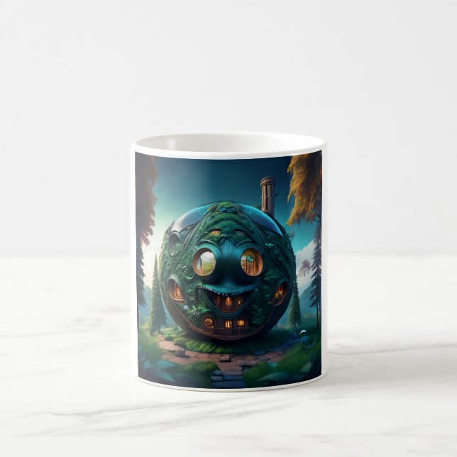 Mug Maison des Émoticônes Heureux (Centre)