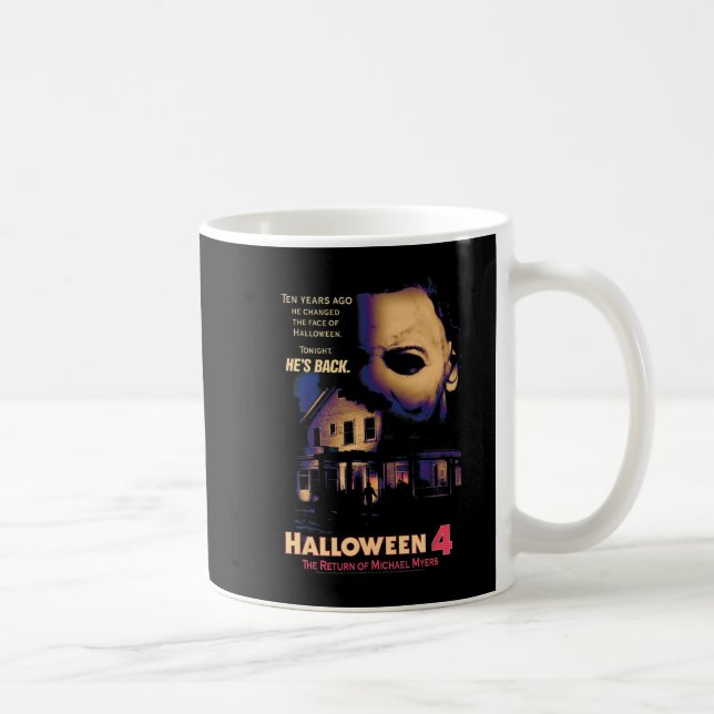 Mug Maison d'Halloween et Masque (Droite)