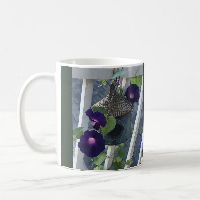 Mug Maison d'oiseau avec volubilis (Gauche)
