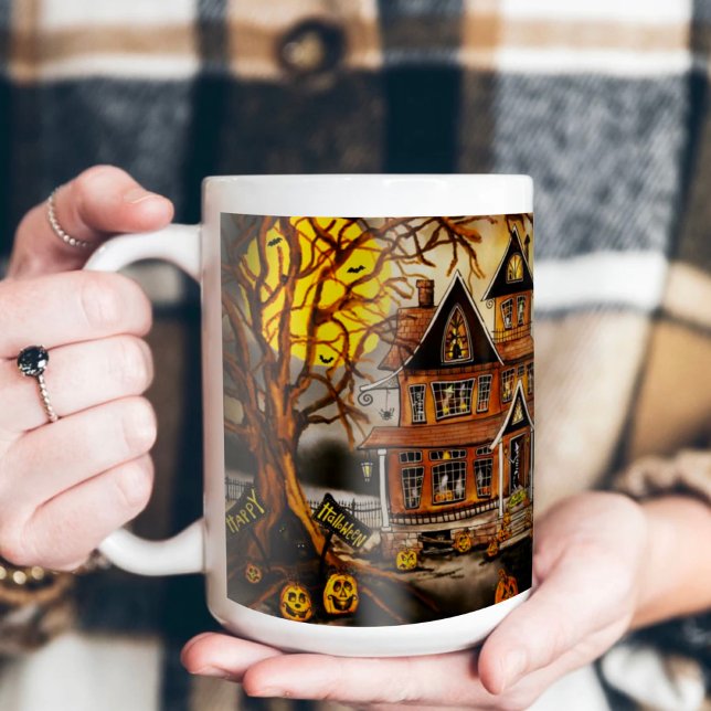 Mug Maison éffrayante Hantée Enfants Chaud cacao Inspi (Créateur téléchargé)