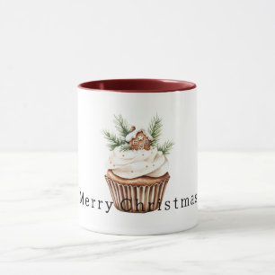 Mug Maison en pain d'épice de Noël Cupcake chaleureuse