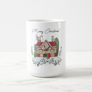 Mug Maison en pain d'épices de Noël Oiseau Hiver