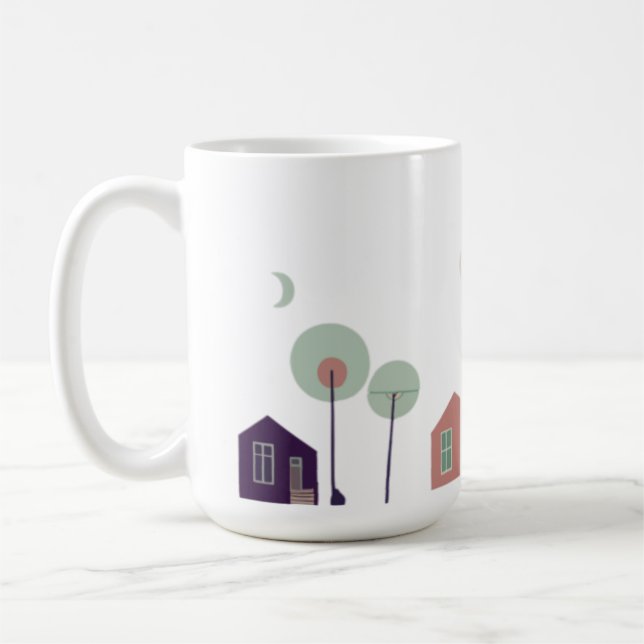 Mug maison, graffiti, construction (Gauche)