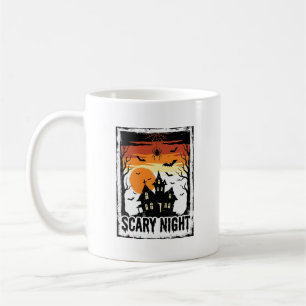 Mug Maison hantée de nuit effrayante Chemise Halloween