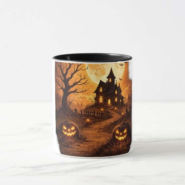 Mug Maison hantée épouvantable Halloween  (Centre)