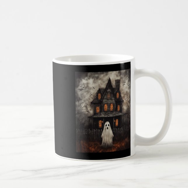 Mug Maison Hantée Ghost Midnight Halloween Ghost Spook (Droite)