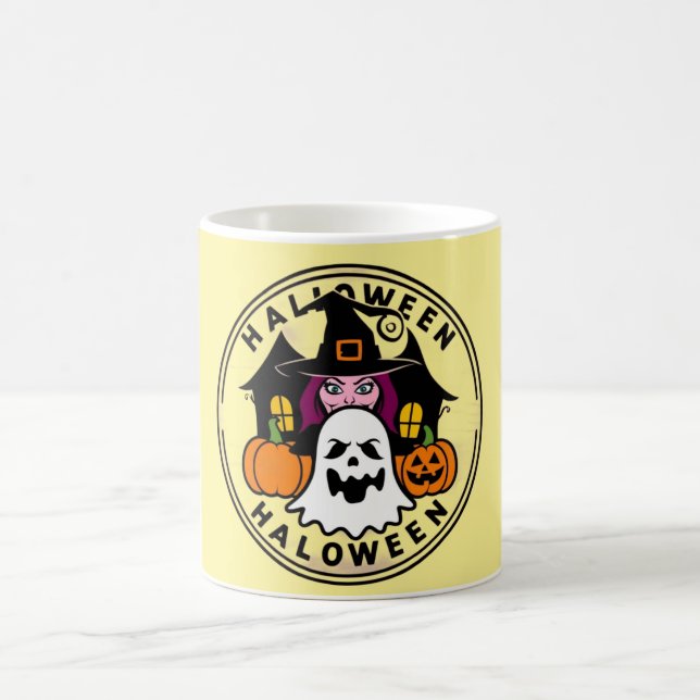 Mug maison hantée, Halloween, designs éffrayants, fant (Centre)