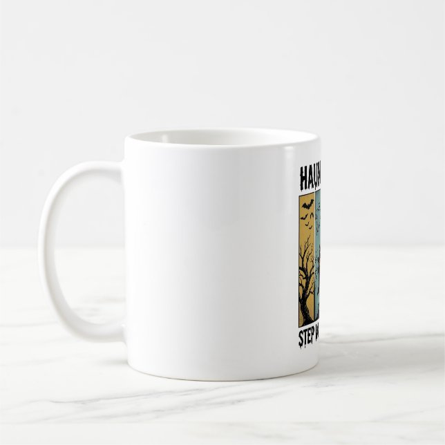 Mug Maison Hantée Halloween Gravure Vintage Épouvantab (Gauche)