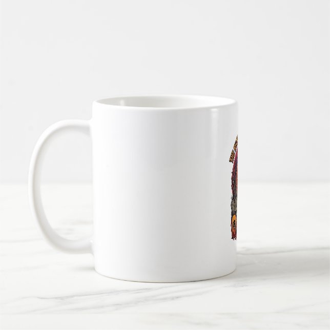 Mug Maison Hantée Halloween Nuit Vivante Morte Sorcièr (Gauche)