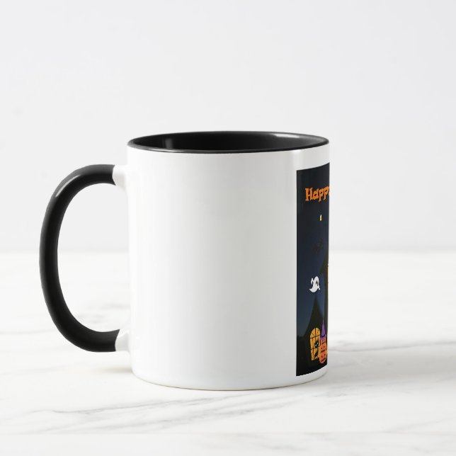 Mug Maison hantée joyeuse Halloween (Gauche)