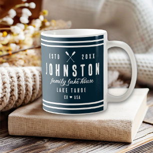 Mug Maison Rustique moderne   Marine White