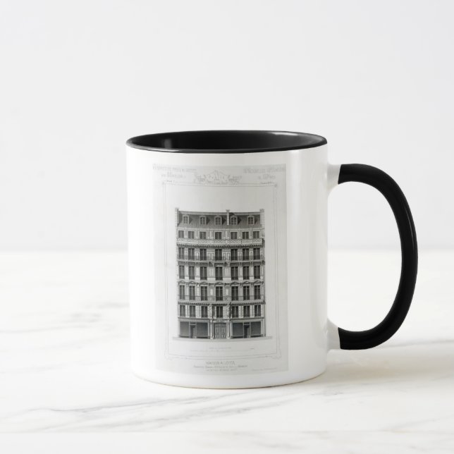 Mug Maison un Loyer, No3 Rue de la Paix, Paris (Droite)