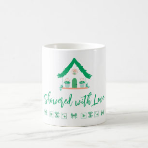 Mug Maison Verte personnalisée Doublée avec amour