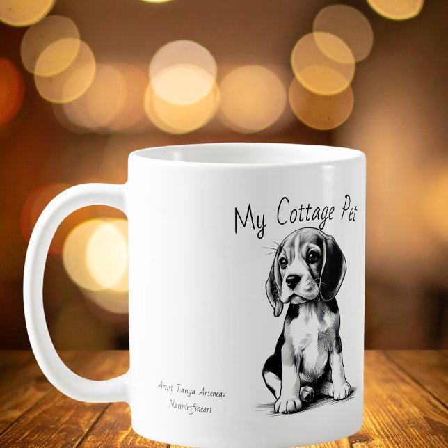 Mug Maisonnette Mignonne Animal de Compagnie - Beagle/ (Créateur téléchargé)