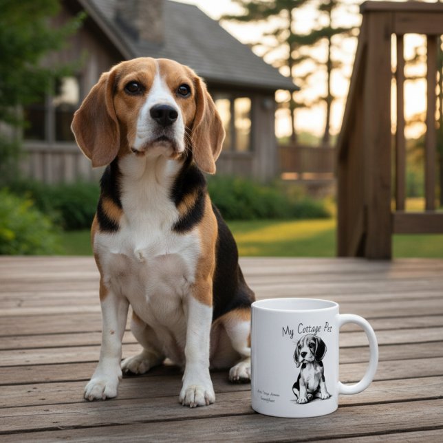 Mug Maisonnette Mignonne Animal de Compagnie - Beagle/ (Créateur téléchargé)