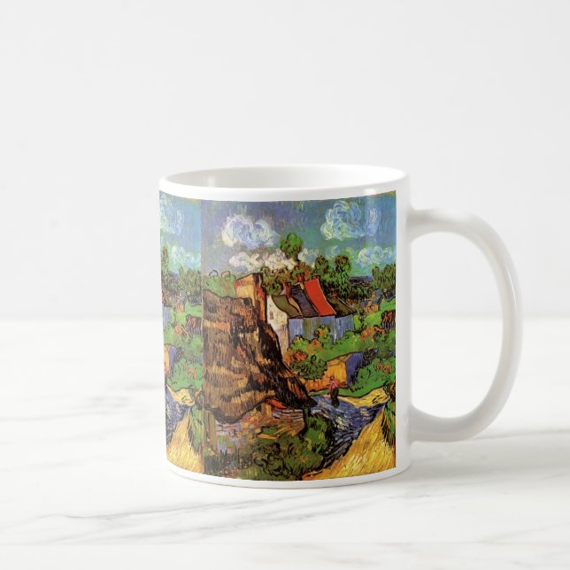 Mug Maisons à Auvers par Vincent van Gogh (Droite)