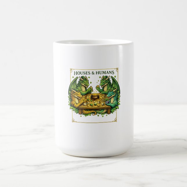 Mug Maisons et Humains Drôles de DnD pour les Donjons  (Centre)