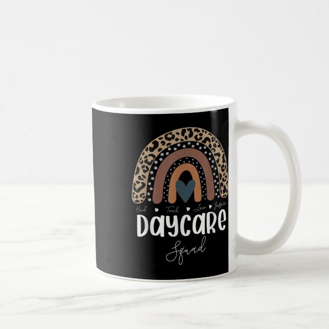 Mug Maître d'arc-en-ciel léopard Élève, nounou d'école (Droite)