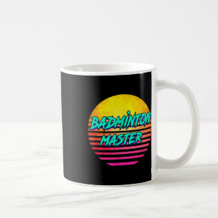 Mug Maître de badminton rétro des années 80