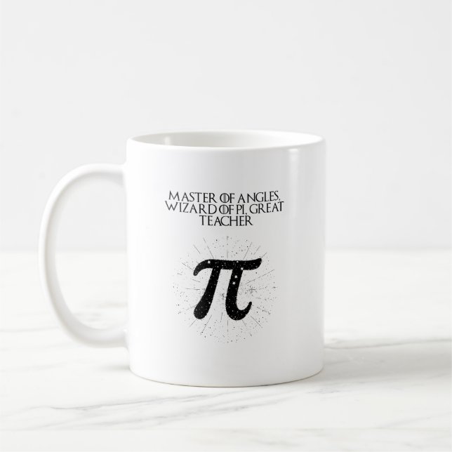 Mug Maître des Angles Magicien de Pi Grand Enseignant (Gauche)